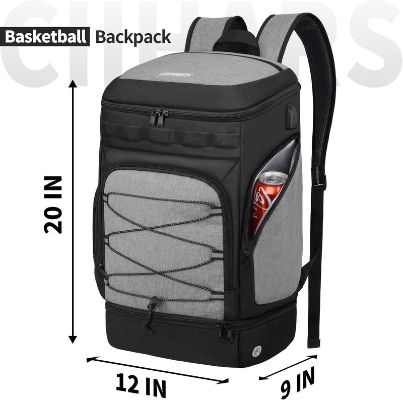 Ciihars Basketball Backpack Bag Large Sports Bag with Separate Ball holder & Shoes compartment, Best for Basketball, Soccer,Volleyball,Gym - Image 4